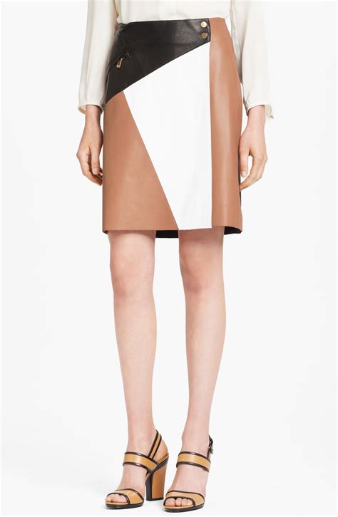 michael kors leather skirts.